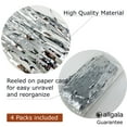 thumbnail image 3 of Allgala 4PK 3.3 x 9.8 FT (1x3M) Metalic Tinsel Party Photo Backdrop Curtains Door Fringe Décor-Silver-BD52604, 3 of 3