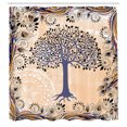 thumbnail image 2 of Ambesonne Nature Shower Curtain, Tree of Life Motif Peacock, 69"Wx70"L, Ceil Blue, 2 of 4