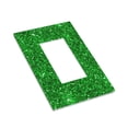 thumbnail image 3 of Kll Green Glitter Wall Plate,Gloss Finish,Standard Size 1 - 5" X 3", Polycarbonate Thermoplastic,Electric Receptacle Plug Covers, 3 of 8