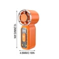 thumbnail image 3 of weibbin Handheld Turbine Fan USB Rechargeable High Power Portable Mini Fan Strong Wind for Outdoor Travel, 3 of 5
