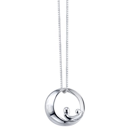 Online Sterling Silver Mobius Circle With Mother And Child