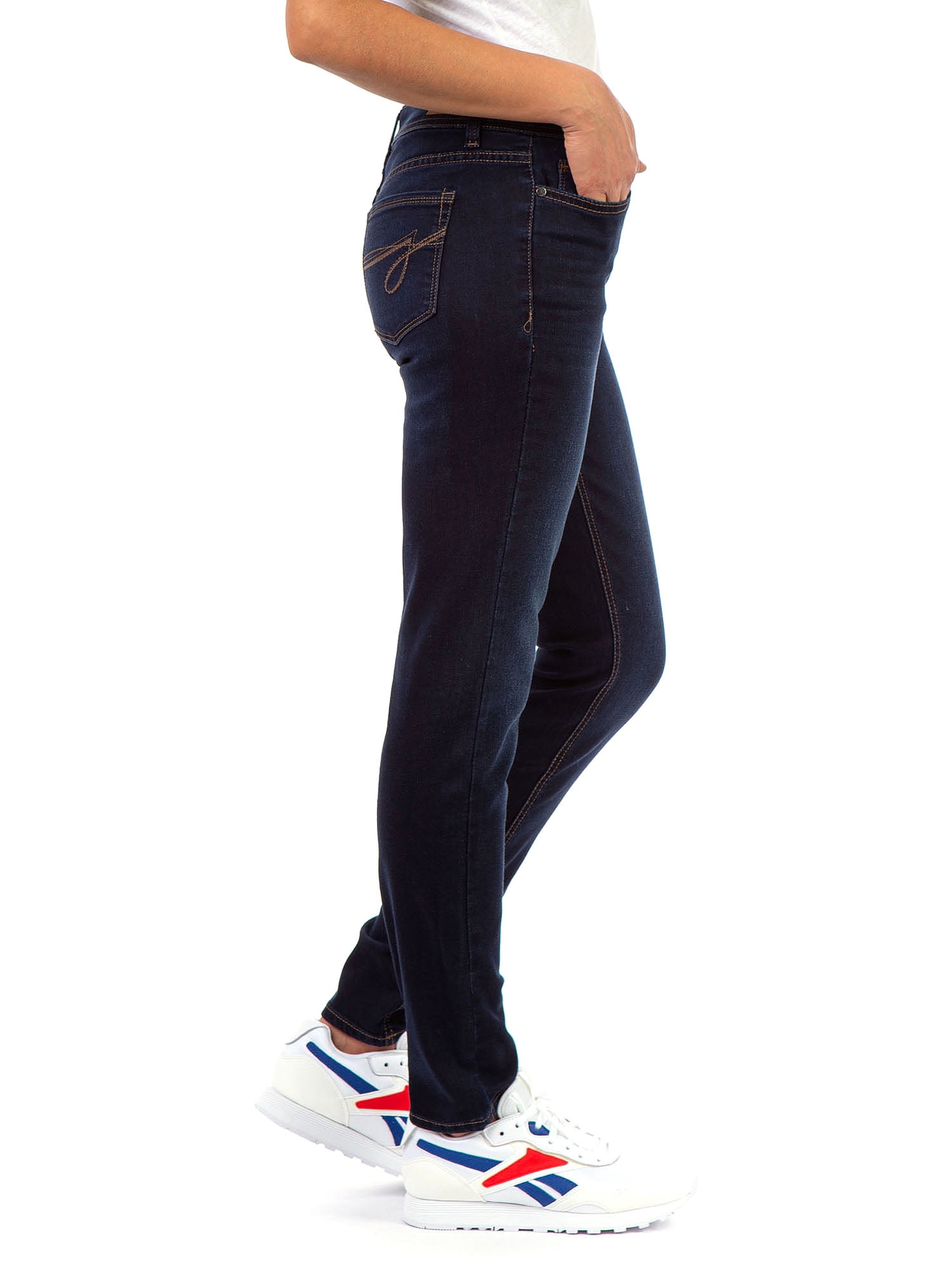 Mid Rise Skinny Jean, Short Inseam 