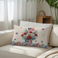 thumbnail image 6 of 4th of July Floral Throw Pillow Cover 24 x 36 Inch Decorative Pillow Cover Vintage Red Blue Roses Patriotic Lumbar Pillowcase Seasonal Rectangle Cushion Case for Couch Sofa Bed Living Room, 6 of 9