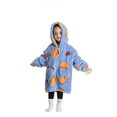 thumbnail image 2 of Oversized Hoodie Blanket Wearable Blanket Sweatshirt Plush Warm Cozy Fleece Top for Women Men Kids, 2 of 6