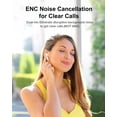 thumbnail image 5 of TUMJUN Auriculares inalámbricos, 42H de reproducción Bluetooth 5.3, auriculares estéreo de alta fidelidad con cancelación de ruido, auriculares intrauditivos estéreo impermeables IPX7 con pantalla LED, 5 of 5