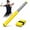 Yellow, variant on Adjustable Intensity Badminton Swing Trainer, Stainless Steel Grip Training Aid for Strength, Swing Correction & Precision Practice