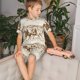 thumbnail image 4 of Balery Western Desert Cowboys1 Conjunto de Pijama Infantil de Manga Corta con Estampado – Ropa de Dormir de Algodón Suave-X-Large, 4 of 6