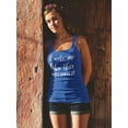 thumbnail image 2 of I Woke Up Like This Design Women Racerback Tank, Female x-Small, 2 of 4