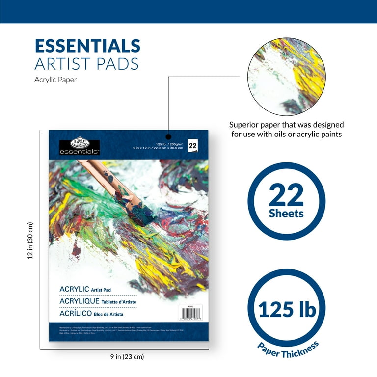 Royal & Langnickel 9x12' Artist Pad - Acrylic Royal & Langnickel 9x12' Artist Pad - Acrylic
