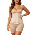 thumbnail image 3 of Womens Waist Trimmer Belt Tummy Control Waist Cinching Back Support Comfortable Shapers Beige L, 3 of 7