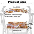 thumbnail image 6 of Jiueut Hippie Flower Rollator Seat Cushion Back Bar Cover Set for Women 2 Pack Padded Seat Cover for Rollator Walker Comfortable Walker Seat Covers for Seniors, 6 of 7
