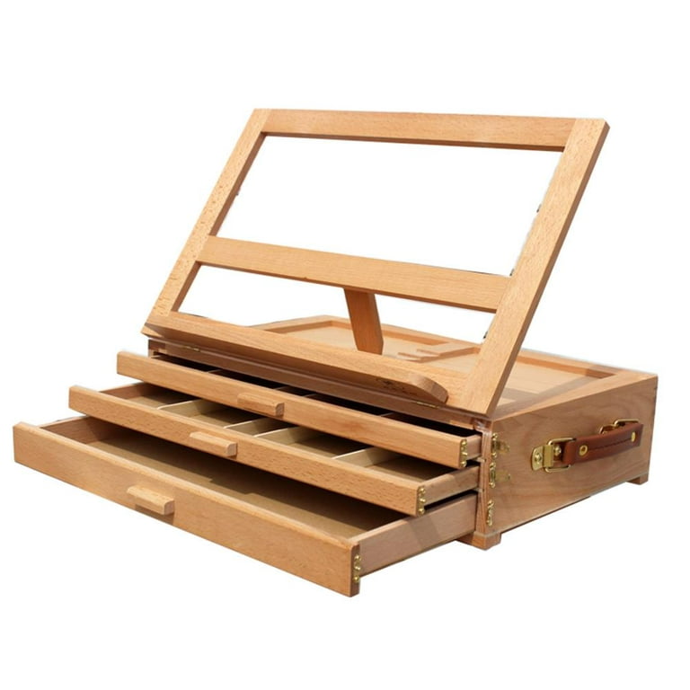 TABLE EASEL ADJUSTABLE Box with Drawer Solid Wood Pine vidaXL £37.99 -  PicClick UK