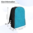 thumbnail image 4 of Fotbe Blue Glitter Mochila de Viaje para Laptop, Mochila Ejecutiva Delgada y Resistente 15.6", 4 of 8