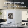 thumbnail image 5 of Hermitlux Countertop Dishwasher, 6 Wash Programs Slim Size Portable Dishwasher, 5 of 10