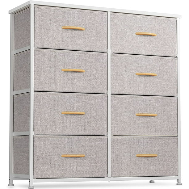 Dresser For Bedroom 8 Drawer Storage, Tall Wide Dresser Drawers