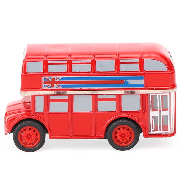 Juguete modelo de vehículo, autobús de dibujos animados, coche de aleación, coche de juguete, vehículo de juguete, rendimiento de alta gama