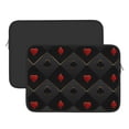 thumbnail image 3 of Bingfone Red Poker Laptop Sleeve Case 15 Inch, 360° Protective Computer Carrying Bag, 3 of 9
