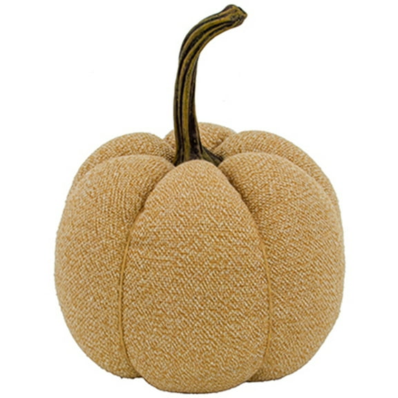 A&B Home Fabric Weighted Pumpkin - 8.3" - Beige