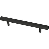 Liberty P37281C-FB 5 1/16" Matte Black Square Bar Cabinet Pull