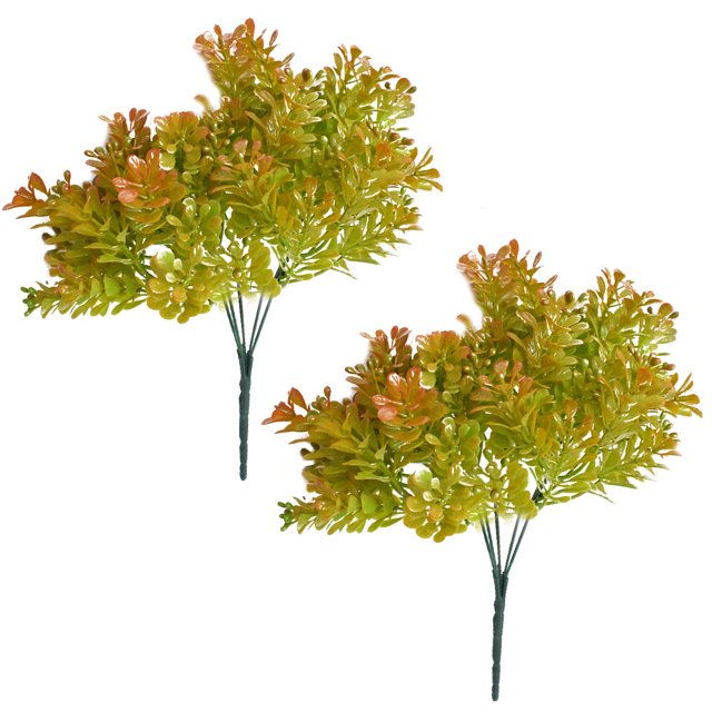 Coofit 2PCS Artificial Plant Lifelike 5-Head Decorative Plant Branches Fake Plant
