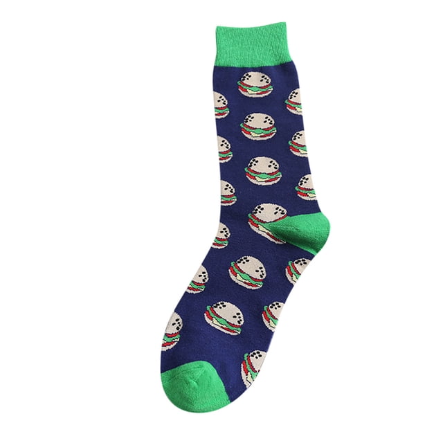 Chaussettes en Coton pour Femmes à Blocs de Couleur, Chaudes, à Losanges Colorés, Chaussettes Décontractées pour Robe