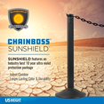thumbnail image 2 of Peso en EE. UU. (fabricado en EE. UU.) Cadena de seguridad de plástico amarillo de 2" x 10' con tecnología SunShield resistente a los rayos UV, 2 of 5