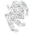 thumbnail image 3 of WEAIXIMIUNG Ensemble de Pyjama pour Enfants Col Rond Manches Longues Pantalon Peint à la Main 4-5 Ans, 3 of 3