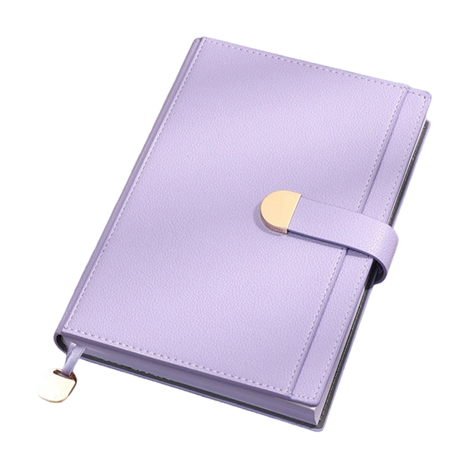 Professional PU Leather Notebook 300 Pages Lined Ribbon Bookmarks Button Closure Hardcover Journal for Writing