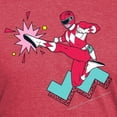 thumbnail image 3 of CafePress - Power Rangers Red Ranger Kick Men's Deluxe T Shirt - Mens Tri-blend T-Shirt, 3 of 4