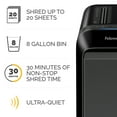thumbnail image 3 of Fellowes LX220 20-Sheet Micro-Cut Paper Shredder, Black, 3 of 8