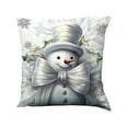 thumbnail image 3 of Under $5 Christmas Throw Pillow Covers 18x18" Party Supplies Christmas Pillowcase Bedroom Sofa Cushion Pillow Cover, 3 of 7