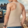 thumbnail image 6 of Gibobby Men Tank Tops 1 Pack Men's Muscle Shirts Sleeveless Quick Drying Gym Workout Tank Top(XXXL,Khaki), 6 of 7