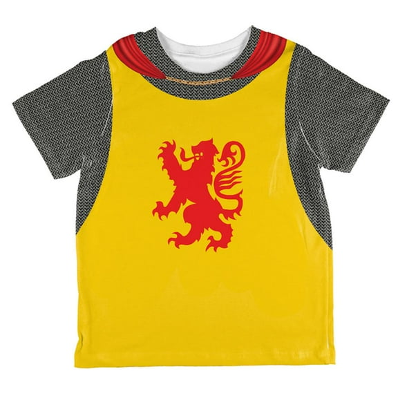 Halloween Knight Rampant Lion Armor Costume All Over Toddler T Shirt Multi 2T