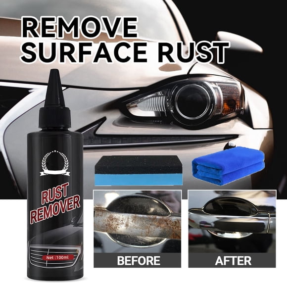 Rust Remover Spray, Metal Rust Cleaner, Chrome Plating Rust Remover, Car Metal Polisher, Anti-Rust Protective Coating, Stainless Steel Rust Cleaner 100ml