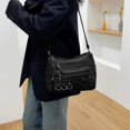thumbnail image 2 of DGMIOCS Crossboby Bag for Women - Soft PU Leather Multi-Pocket Shoulder Bag Handbag with Adjustable Strap Black, 2 of 6