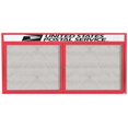 thumbnail image 1 of Aarco Products ODCC3672RHIR 2-Door Illuminated Outdoor Enclosed Bulletin Board with Header - Red, 1 of 1