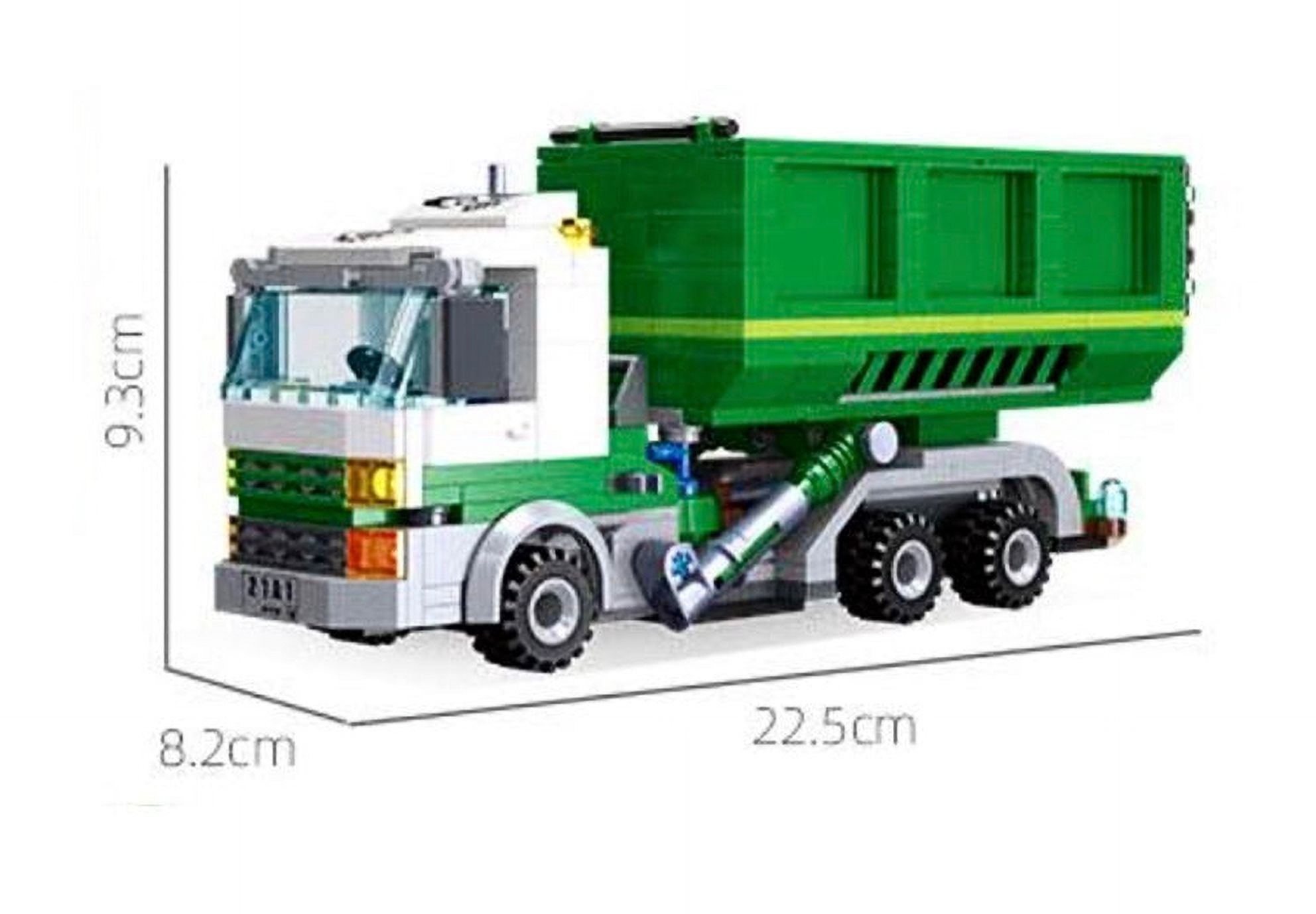 General Jim’s Toys & Bricks Roll-Off Skip Loader Dump Truck, Construction Toy Building Set, Hobby Display