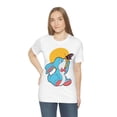 thumbnail image 6 of Little Rabbit Butterfly Sun Playful Happy Nice Unisex Jersey T- Shirts, 6 of 10