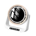 thumbnail image 4 of Ventilador de escritorio silencioso y recargable por USB, 5 velocidades, compacto y portátil. Blanco, 4 of 9