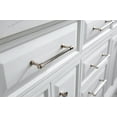 thumbnail image 7 of Pemberly Row 60" Wood Double Bathroom Vanity in White/Nickel, 7 of 7