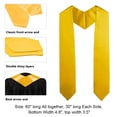 thumbnail image 3 of 1Pcs Graduation Decoration Accessories Unisex Adult Plain Graduation Stole Shawl for Academic Commencements Celebration Uniform, 3 of 4