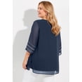 thumbnail image 2 of Catherines Women's Plus Size Crinkle Embroidered Tunic, 2 of 3