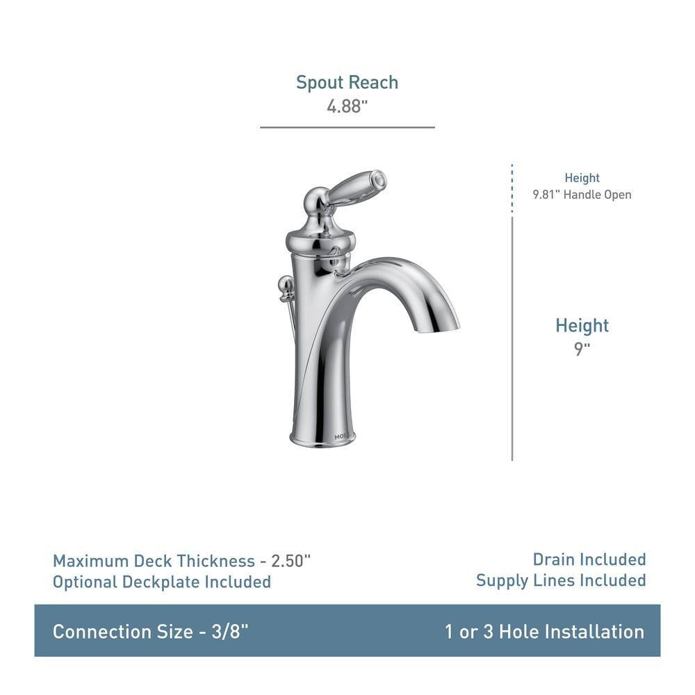 Moen 6600ORB Rubbed Bronze one-handle bathroom faucet