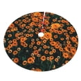 thumbnail image 3 of Kll 48" Christmas Tree Skirt Daisies Xmas Tree Skirts Mat For New Year Xmas Holiday Party Indoor Outdoor Home Decoration, 3 of 9