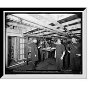 Historic Framed Print, U.S.S. Brooklyn library, 17-7/8" x 21-7/8"