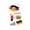 B1, variant on Patriotic Face Decorative Decal, Mild Material No Irritation Waterproof Long Lasting Design, Cheering Sticker, Festive Paste for Various Sports Events Crowd Gathering Atmosphere Use