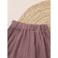thumbnail image 5 of TTAO Infant Baby Girls Boys Soft Cotton Linen Shorts Bloomers Toddler Summer Breathable Loose Diaper Purple 110, 5 of 7