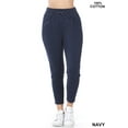 thumbnail image 1 of Women & Plus Cotton Elastic Waistband Athletic Ankle Length Jogger Sweatpant (NAVY, 2X), 1 of 3