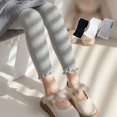 thumbnail image 2 of Girls Solid Color Leggings Tree-ear lace Fashions Soft Comforts Autumn Tights Princess Stocking Stocking, 2 of 9