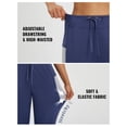 thumbnail image 5 of Baleaf Women's Fleece Lined Pants Thermal Warm High Waisted Winter Joggers Hiking Exercise Active Workout Sweatpants with Pockets Navy Blue L, 5 of 7